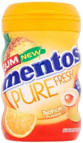 MENTOS PURE FRESH TROPICAL 87.5G