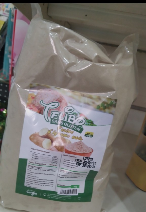 CADIE TELIBO FARINE D'IGNAME NOIR 1KG