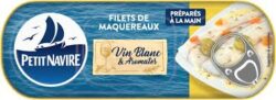 FILETS DE MAQUEREAUX AU VIN BLANC ET AUX AROMATES 100G