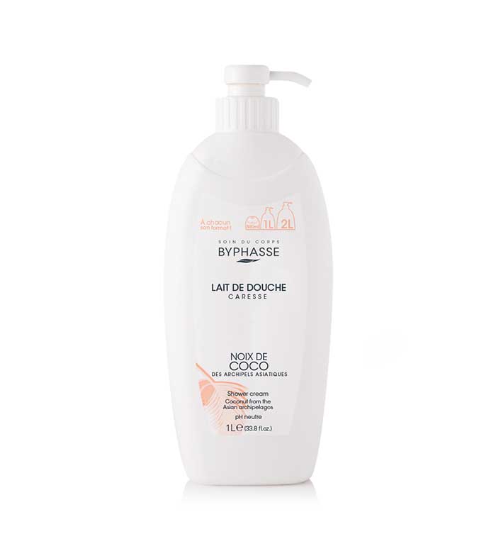 BYPHASSE LAIT DE DOUCHE CARESSE NOIX DE COCO 1L