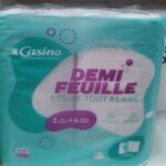 ESSUIE-TOUT BLANC DEMI FEUILLLE X2 CASINO