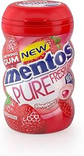 MENTOS PURE FRESH STARWBERRY  87.5G