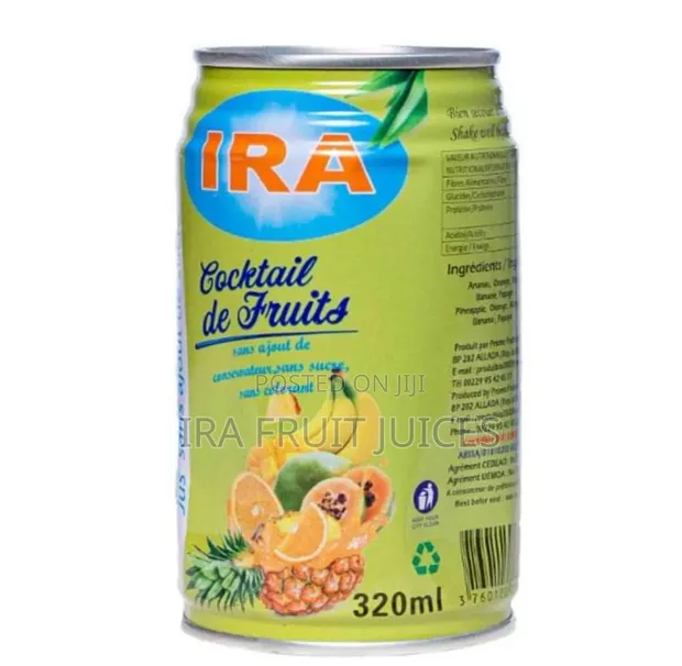 JUS IRA COCKTAIL DE FRUITS CANNETTE 320ML
