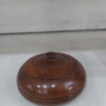 ASSIETTE EN BOIS AVEC COUVERCLE PETITE BOITE