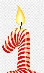 BOUGIE D'ANNIVERSAIRE CANDLE NUMERO