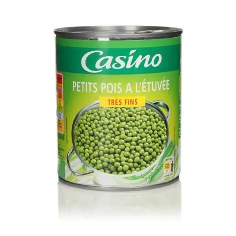 PETITS POIS TRES FIN A L'ETUVEE CASINO 400G