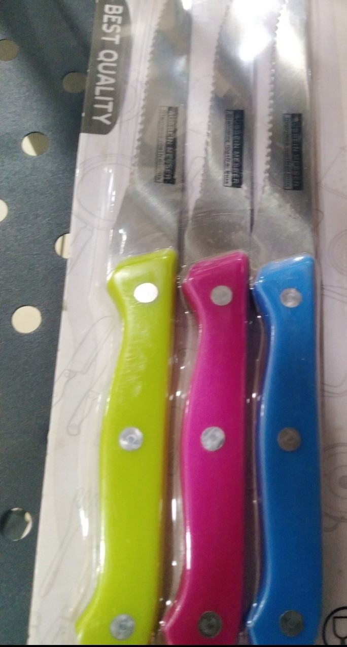 COUTEAU A COULEUR 3PCS FRUIT KNIFE ITEM NO K134011