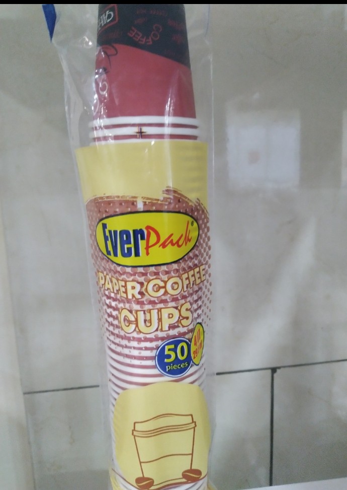 PAPER CUPS 50 PIECES EVER PACK SANS COUVERCLE 8.oz 250ml