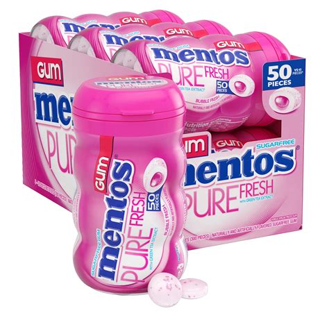 GUM MENTOS PURE FRESH BUBBLE FRESH